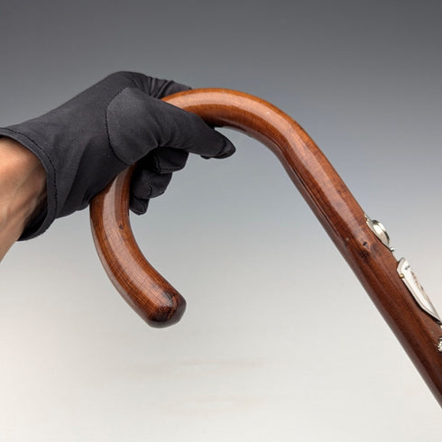 ヴィンテージ 紳士用 ツーリストステッキ ブラウンシャフト 94cm